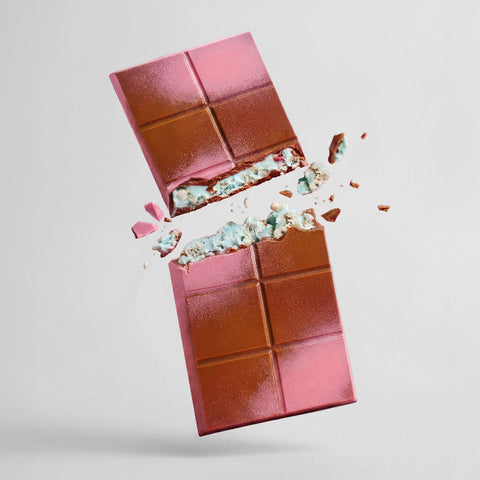 Bubble Gum Ice Cream Flavour Chocolate Block - Choced