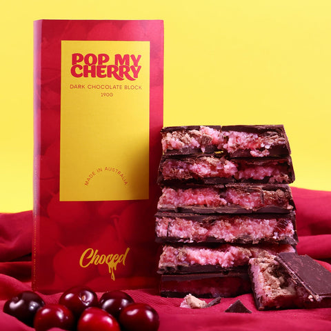 Pop My Cherry Chocolate Block - Choced