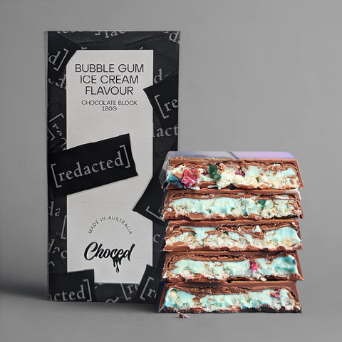 Bubble Gum Ice Cream Flavour Chocolate Block