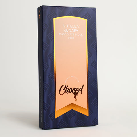 Nutella Kunafa Chocolate Block