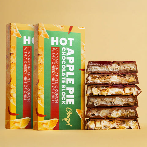 Choced Hot Apple Pie Chocolate Block 2 Pack