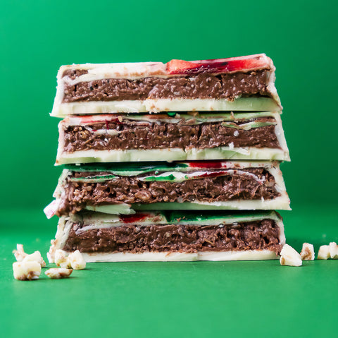 Mintella Cane Chocolate Block