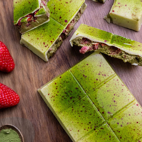 Strawberry Matcha Chocolate Block 2 Pack