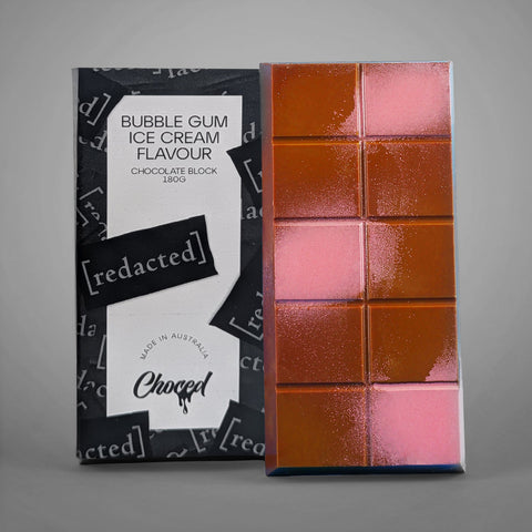 Bubble Gum Ice Cream Flavour Chocolate Block - Choced