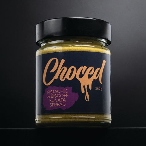 Choced Pistachio & Biscuit Kunafa Spread | 260g (Pack of 6) - Choced