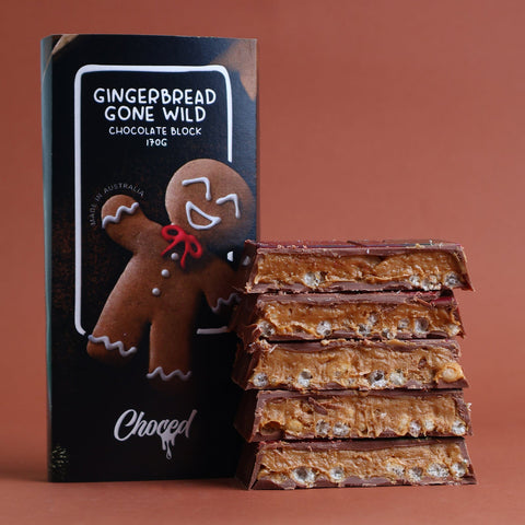 Gingerbread Gone Wild Chocolate Block - Choced