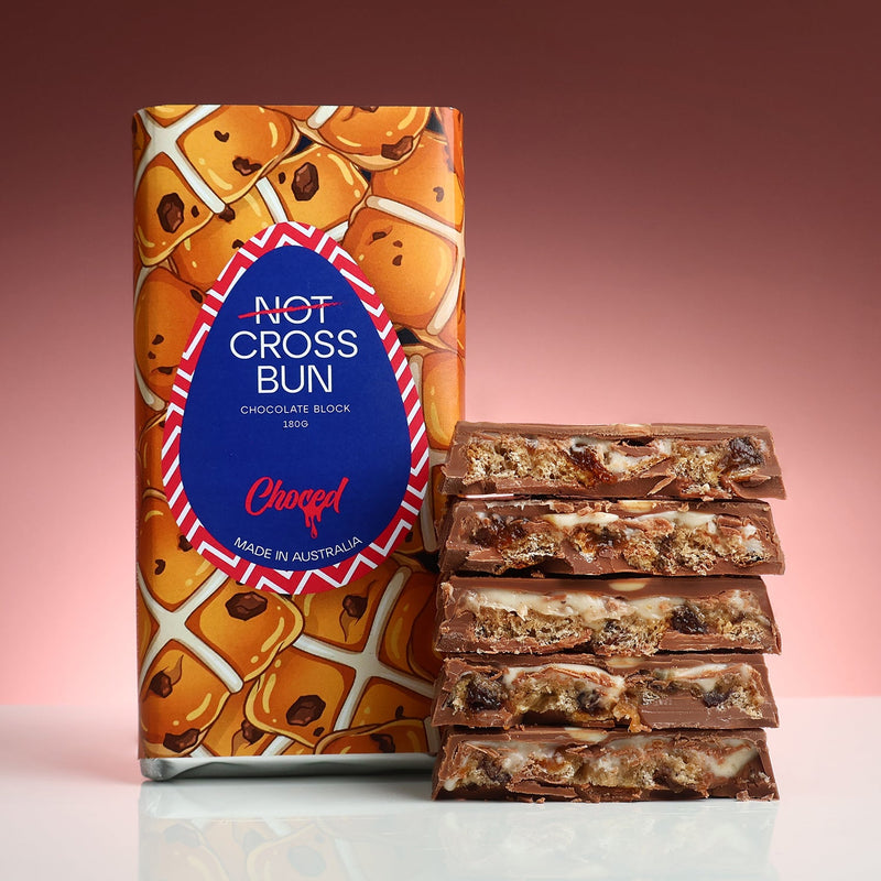 Not Cross Bun Chocolate Block - Choced
