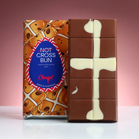 Not Cross Bun Chocolate Block - Choced