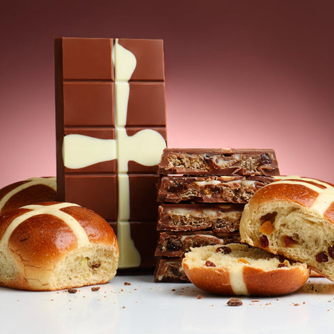 Not Cross Bun Chocolate Block - Choced