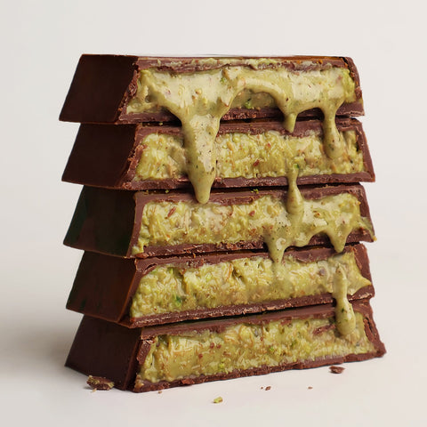 Pistachio Kunafa Chocolate Block - Choced