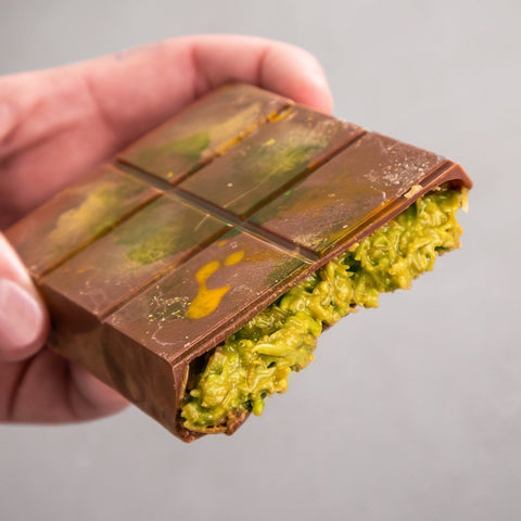 Pistachio Kunafa Chocolate Block (Pack of 6) - Choced
