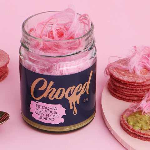 Pistachio Kunafa & Fairy Floss Spread | 160g - Choced