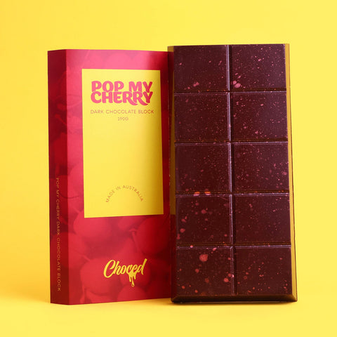 Pop My Cherry Chocolate Block - Choced