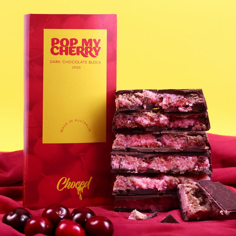 Pop My Cherry Chocolate Block - Choced
